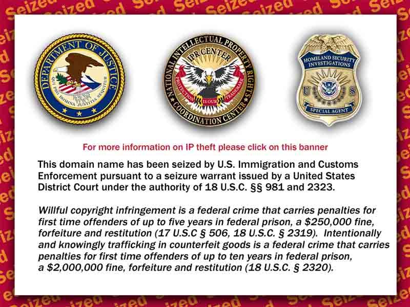 Domain seized by the bizbuv